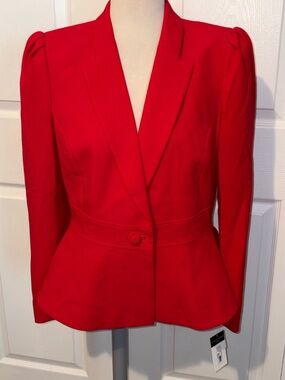 Tahari ASL Red Suit